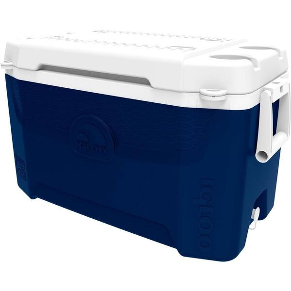 IGLOO Sportsman 55 Qt. Cooler with Built-In Cup Holders and Retractable Handles