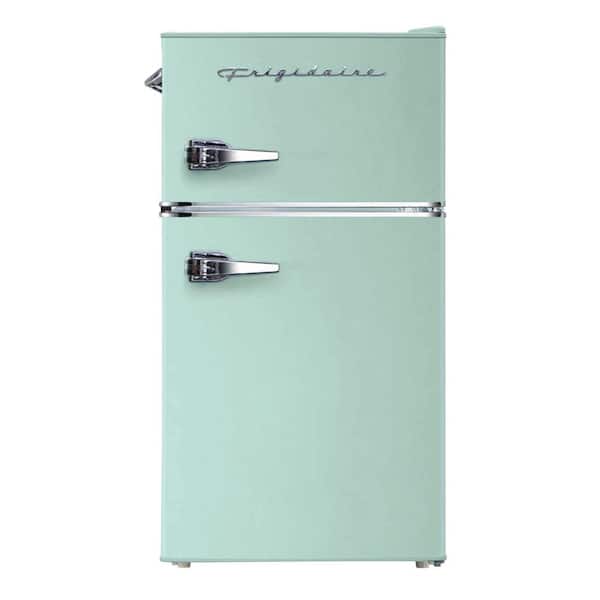 Frigidaire 3.2 cu. ft. 2-Door Retro Mini Fridge with Freezer in Mint Green