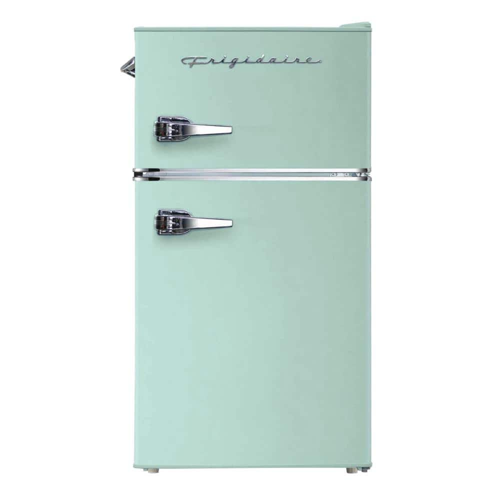 3.2 cu. ft. 2 Door Retro Mini Fridge without freezer in mint -  Frigidaire, EFR840-MINT