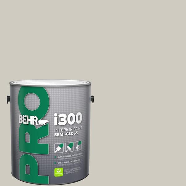 BEHR PRO 1 gal. Designer Collection #DC-007 Tranquil Gray Semi-Gloss Interior Paint