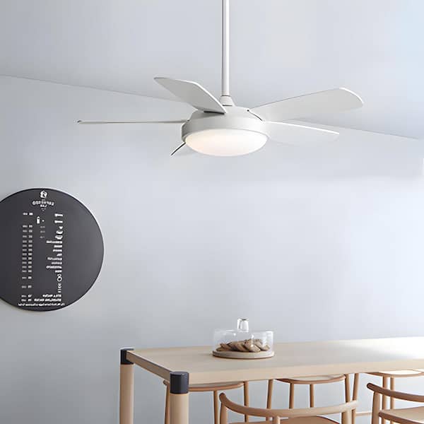 42 in. Indoor White Color Changing Integrated LED Ceiling Fan with 5-Blade Reversible DC Motor Remote Control