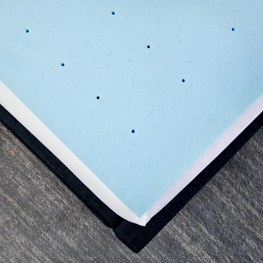 Twin XL Gel-Infused Memory Foam Mattress Topper 1.5 Inch