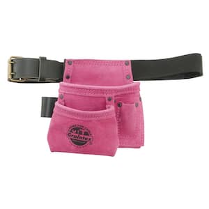 4-Pocket Children's Pink Tool Pouch w/Belt