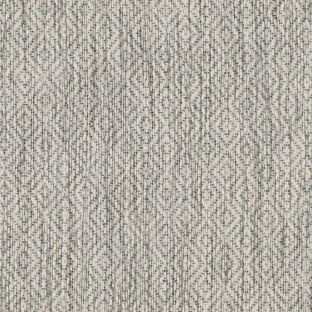 Elegant Gray 27"x14" Reversible Flat-Woven Synthetic Runner Rug