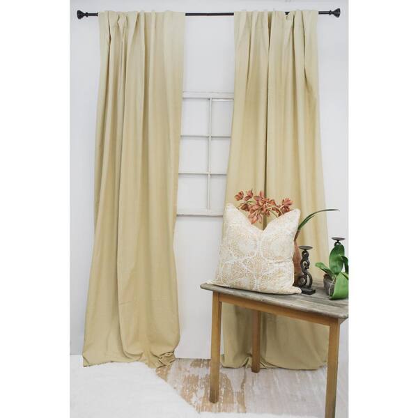 American Colors Brand 108 in. L Wheat Curtain Panel