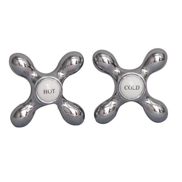 Elegant Polished Chrome Centerset Bathtub Faucet with Porcelain Handles