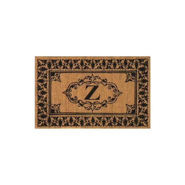 nuLOOM Welcome 36 in. x 72 in. Indoor/Outdoor Monogrammed Letter Z Door Mat