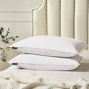 Farm to Home 100% Organic Cotton Softy-Around Feather and Down Medium Firm King Pillow (2-Pack)
