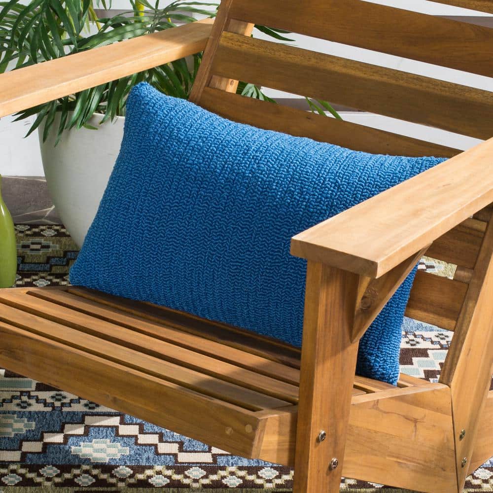 Light Marine Blue Rectangular Kids Indoor/Outdoor Pillow Set