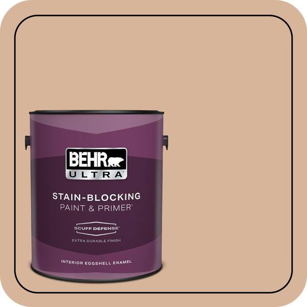 BEHR ULTRA 1 gal. #S230-3 Beech Nut Extra Durable Eggshell Enamel Interior Paint & Primer