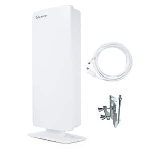 Flat-Panel Indoor/Outdoor Multi-Directional HDTV Digital Antenna with High Gain