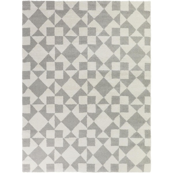 Jaxon Grey/Cream 5 ft. x 7 ft. Area Rug