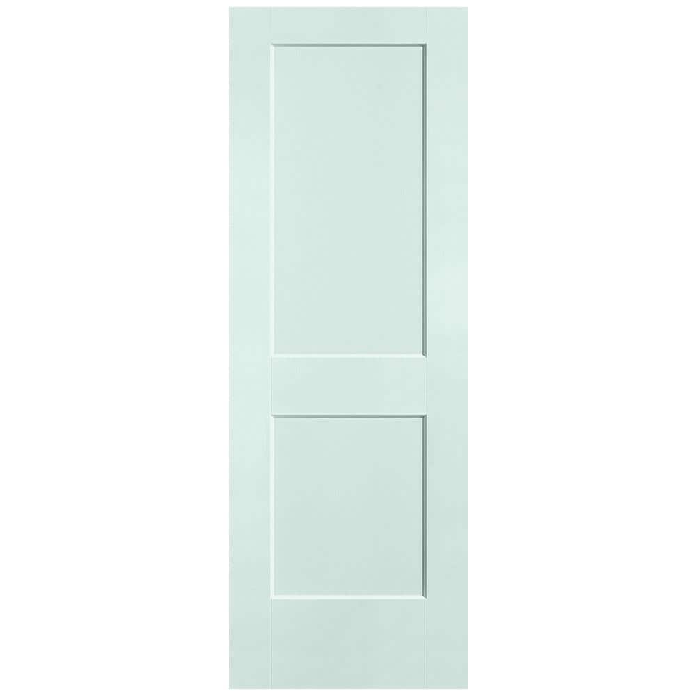 28 in. x 80 in. 2-Panel Logan Single Bore Hollow Core Sea Glass Molded Composite Interior Door Slab price history on PriceWatchPro