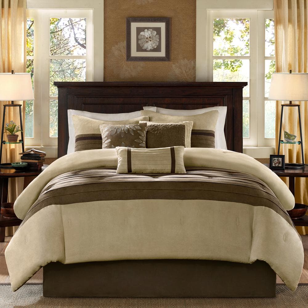 California King Natural Microfiber 7-Piece Comforter Set