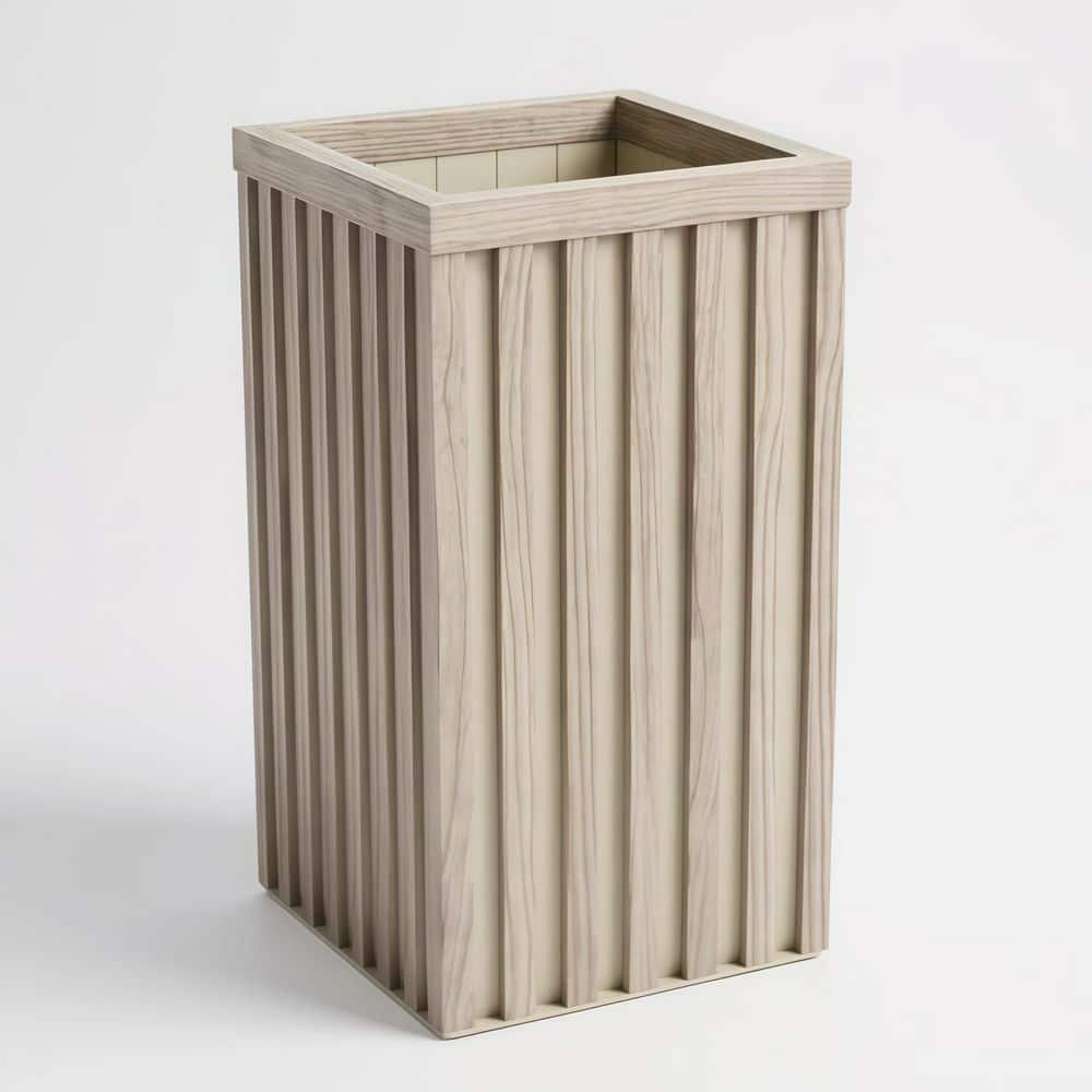 Square Grove Column (9.88 in. W x 20.25 in. H) Ash Brown Indoor/Outdoor Aluminum Planter, Drainage & Adjustable Tray price history on PriceWatchPro