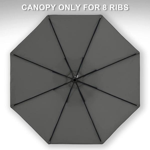 9ft patio umbrella replacement canopy 6 ribs in black Market Rib Sage Green 21 fashionable colors and 7 umbrella lengths (2m/2 ABCCANOPY 9FT Outdoor Umbrella Replacement
