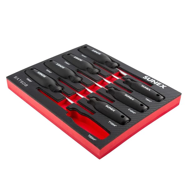 SUNEX TOOLS 8 pc. Torx Combination Screwdriver Set SXTSD8 - The