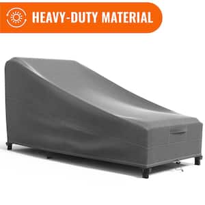 Grey Chaise Outdoor Weatherproof Heavy-Duty Patio Furniture Cover