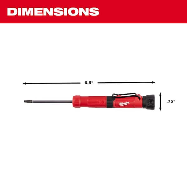Milwaukee - 4-in-1 Pocket Precision Multi-Bit Screwdriver