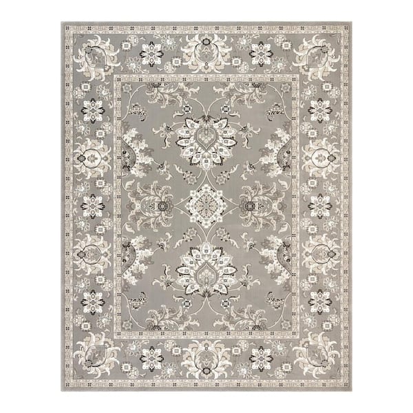 Gertmenian Majestic Moena Gray 6 ft. x 9 ft. Oriental Indoor Area Rug