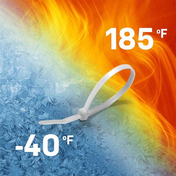 Zip Ties Assorted Sizes 1000 Pack 14 12 10 8 6 4 Inch Cable Ties Heavy - View #5