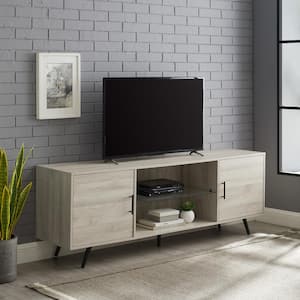 70 in. Birch Composite TV Stand with Storage Doors (Max tv size 75 in.)