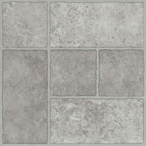 Take Home Sample - Bodden Bay Grey Peel and Stick Vinyl Tile Flooring