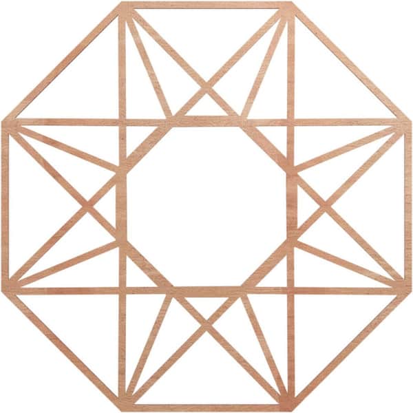 Ekena Millwork 0.375 in. x 32 in. x 32 in. Wood Medallion Moulding