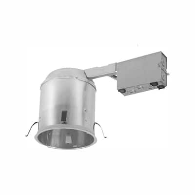 H750 6 in. Aluminum Recessed Lighting Housing for Remodel Ceiling LEDT24 CompliantConnectors, InsulationContact, AirTite