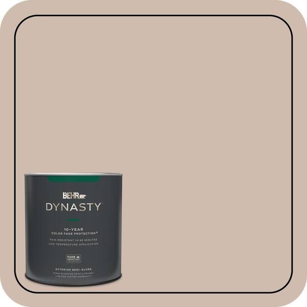 BEHR DYNASTY 1 qt. #N190-3 Windrift Beige Semi-Gloss Exterior Stain-Blocking Paint & Primer
