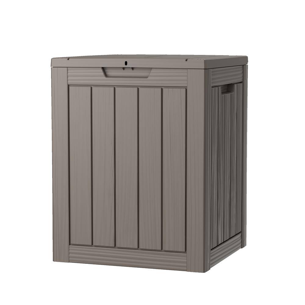 28 gal. Waterproof Resin Outdoor Storage Deck Box DB28LB03 - The Home Depot