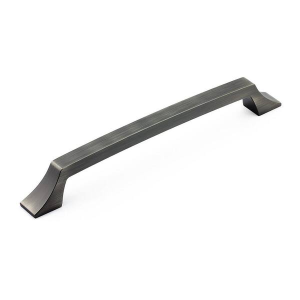 Richelieu Hardware Rosemere Collection 7 9/16 in. (192 mm) Antique Nickel Transitional Rectangular Cabinet Bar Pull