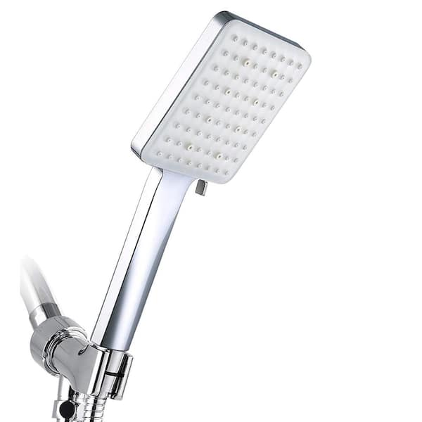 PROOX 6-Spray Patterns with 1.8 GPM 4 in. Wall Mount Handheld Shower Head in Chrome