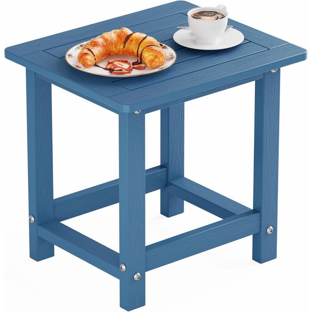 Modern Navy Eco-Friendly HIPS Plastic Indoor Outdoor Side Table Waterproof and UV Resistant price history on PriceWatchPro