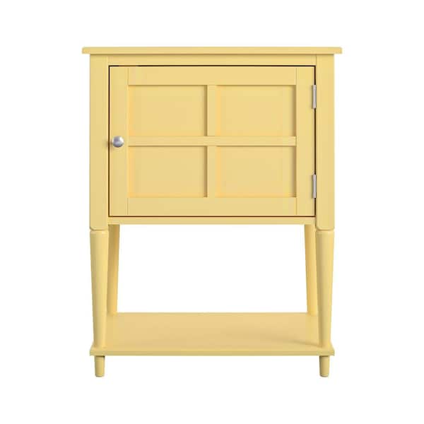 Ameriwood Home Gwyneth 28.3 in. Yellow Accent Table