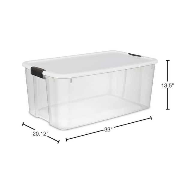 Sterilite 116 Qt. Ultra Storage Tote Box (4 Pack) and 66 Qt