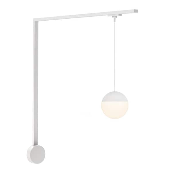 Monae 1 Light White dimmable 3000K LED Trilo Track Wall Kit
