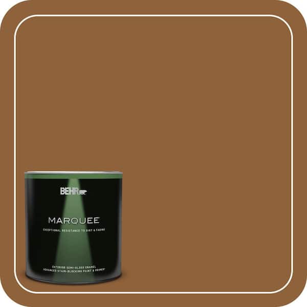BEHR MARQUEE 1 qt. #S250-7 Moroccan Spice Semi-Gloss Enamel Exterior Paint & Primer