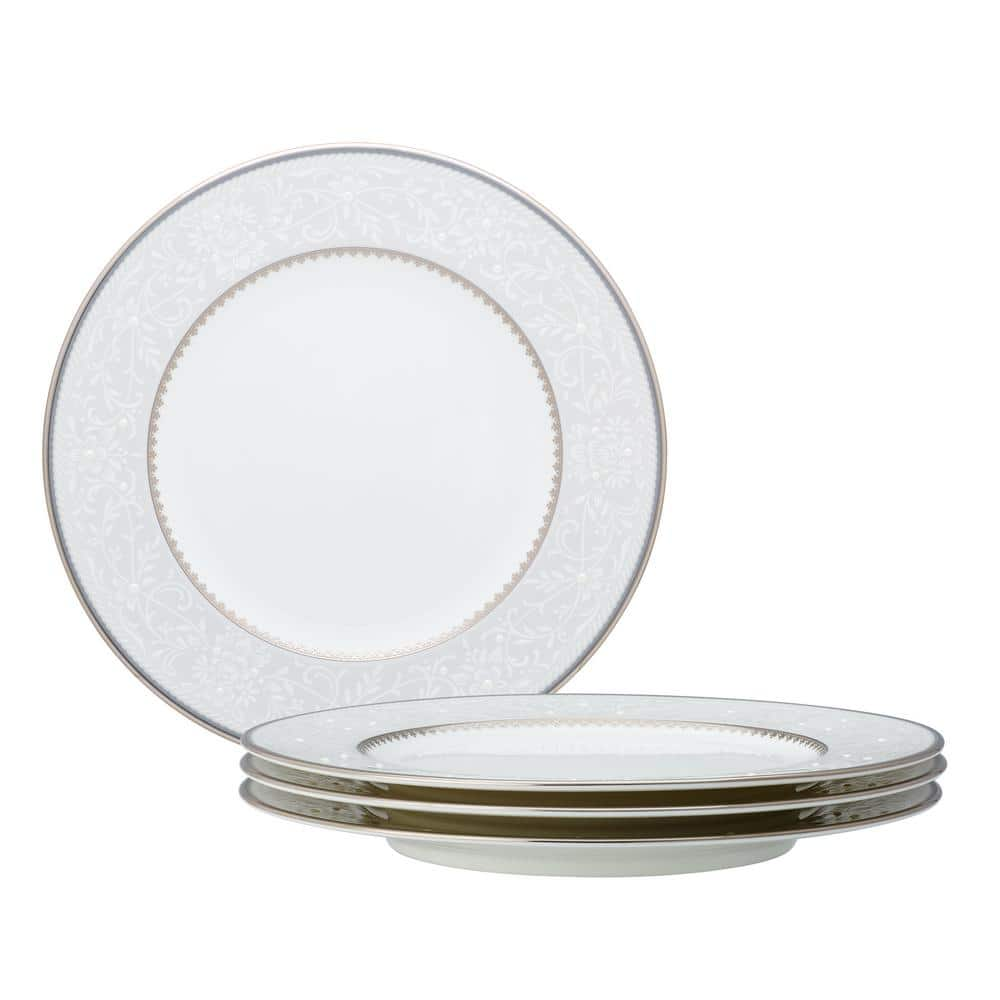 Noritake Brocato 8.25 In. (White) Bone China Salad Plates, (Set Of 4 ...