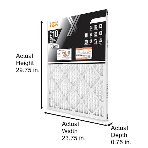 HDX 24 in. x 30 in. x 1 in. Premium Pleated Air Filter FPR 10, MERV 13 HDX1P10-012430