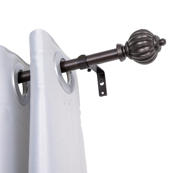 Utopia Alley 3 4 Inch Curtain Rod, Decorative Curtain Rods Home Depot