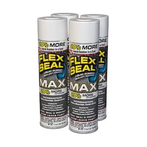 Flex Seal MAX White 17 oz. Aerosol Liquid Rubber Sealant Coating (4-Pack)