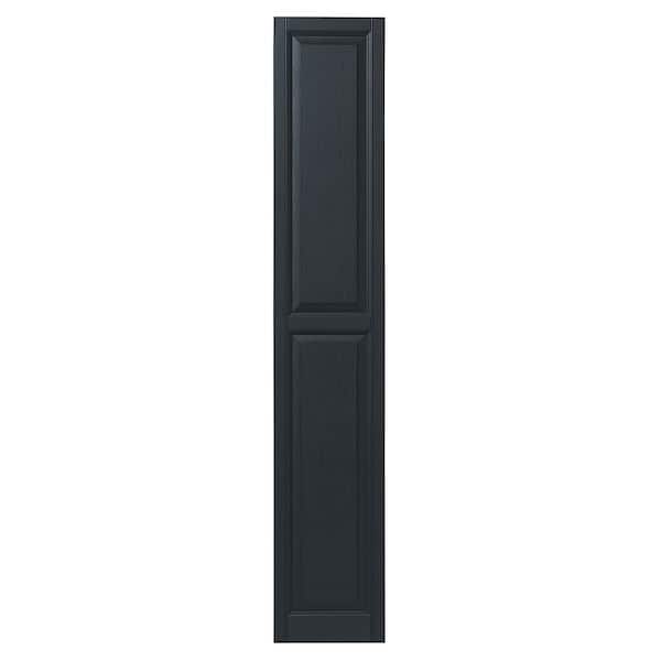 Ply Gem 12 in. x 71 in. Raised Panel Polypropylene Shutters Pair in Dark Spruce