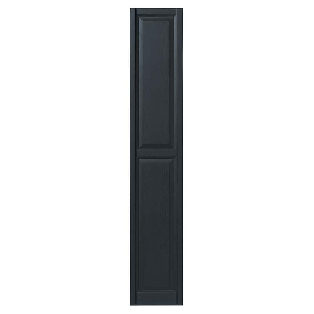 15 in. x 75 in. Raised Panel Polypropylene Shutters Pair in Dark Spruce price history on PriceWatchPro