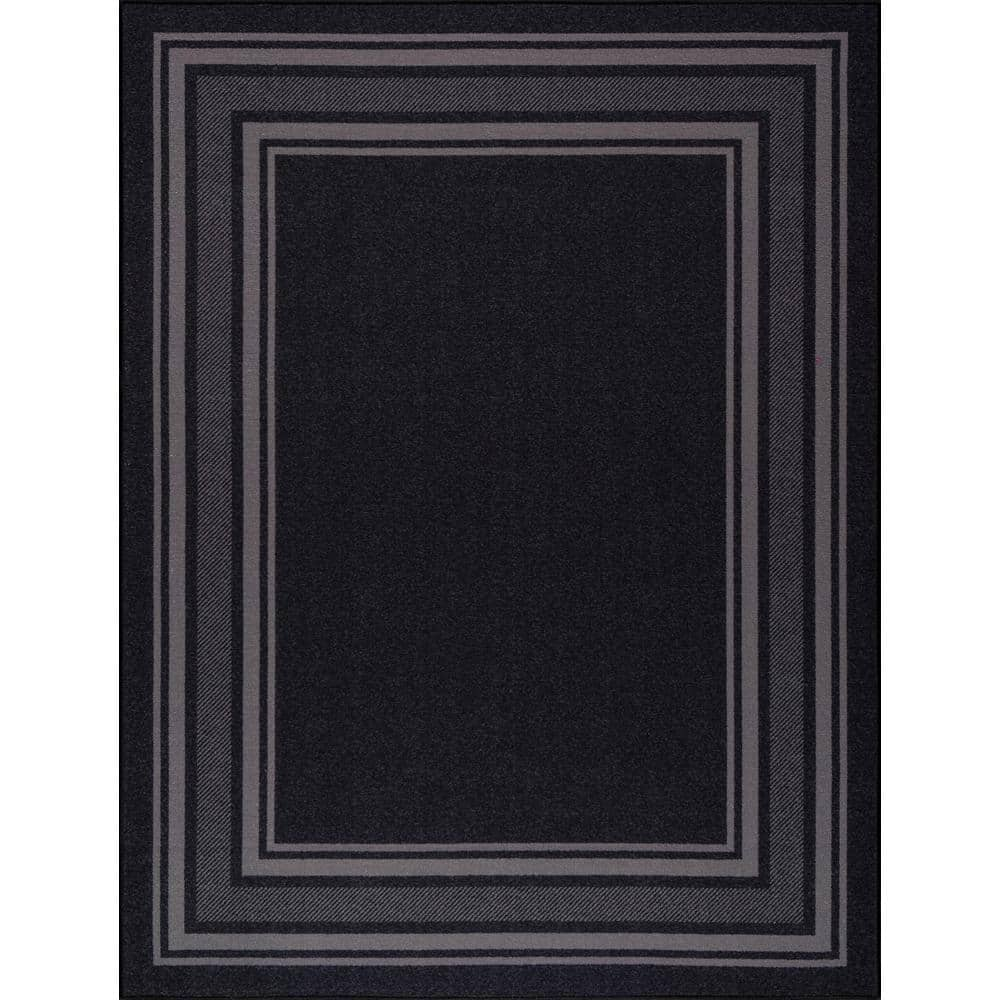 Modern Black Outdoor Doormat 2'x3' + Reviews