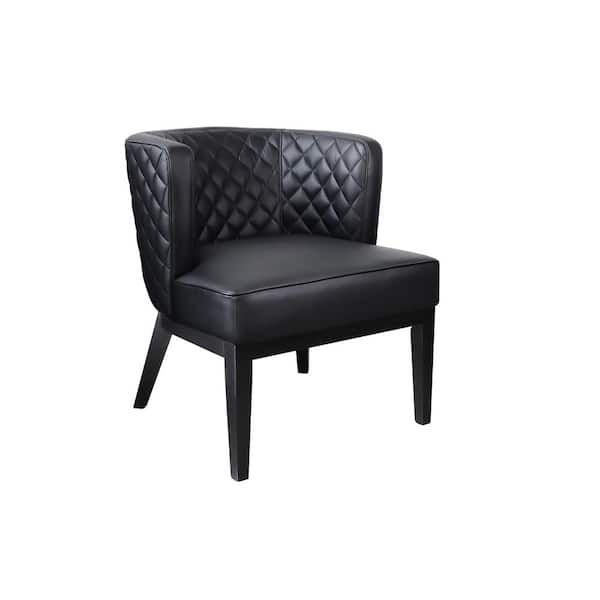 BOSS Office Products Ava Quilted Black Accent Chair