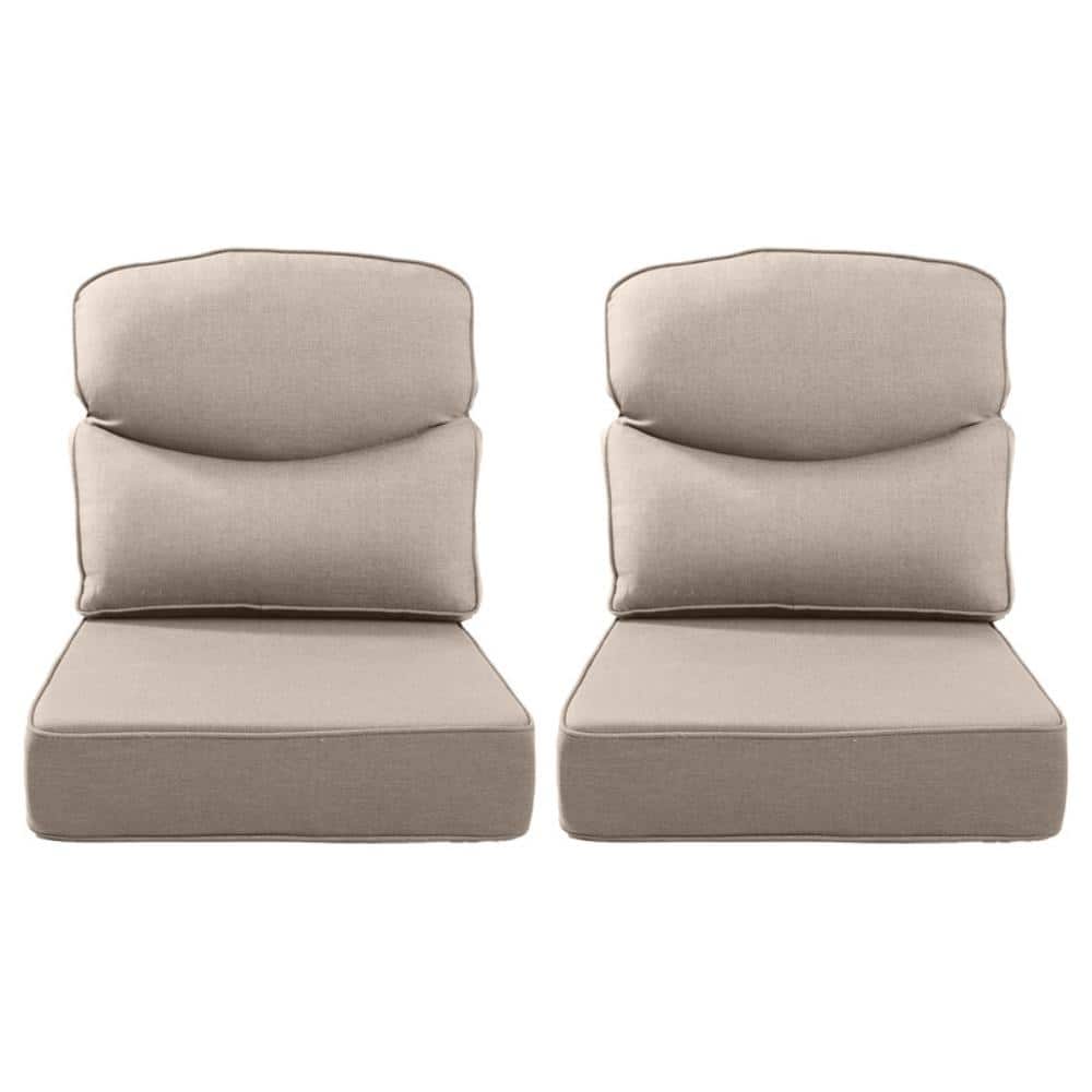 Sunsmile 22in. W x 24in. D x 6in. Thick 4-Piece Deep Seating Outdoor Lounge Chair Olefin Cushion, Beige price history on PriceWatchPro