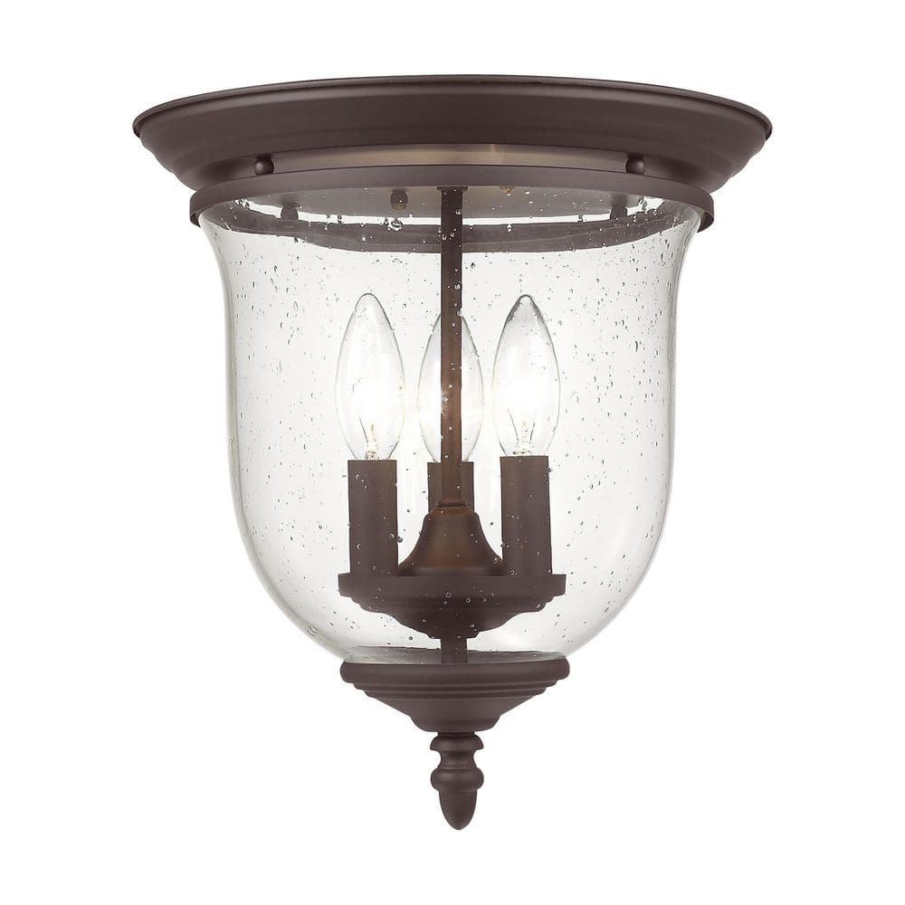 Cornwell 3 Light Bronze Flush Mount price history on PriceWatchPro