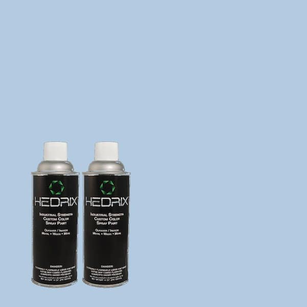 Hedrix 11 oz. Match of 1B38-2 Hyacinth Sky Low Lustre Custom Spray Paint (2-Pack)