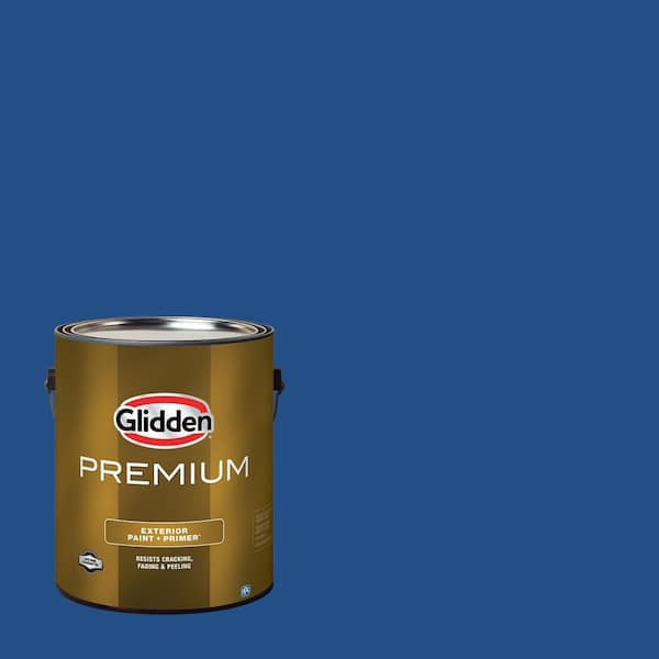 Glidden Premium 1 gal. Blue Oasis PPG1158-6 Flat Exterior Latex